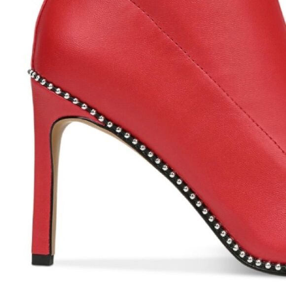 NWT BAR III Melanay 8.5/9/9.5/10 Red Leather High Heel Ankle Boots Booties w/Box - Picture 10 of 12